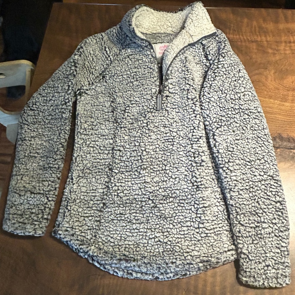 Cozy Sherpa Quarter Zip Jacket‎
